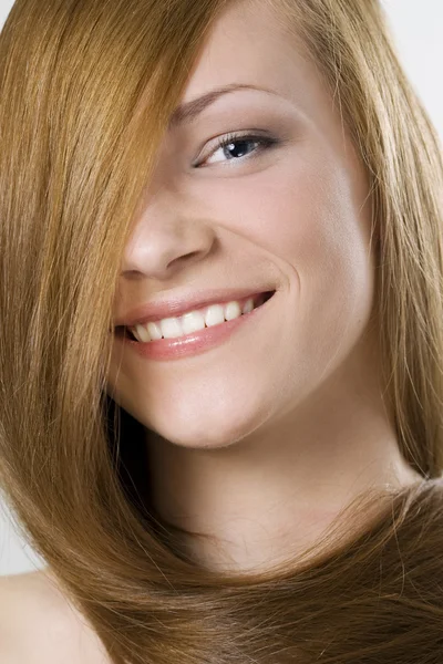 Skönhet kvinna med blont hår — Stockfoto