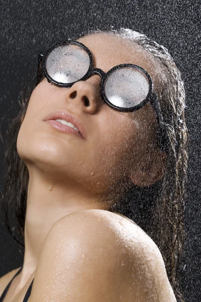 Érzéki nedves nő — Stock Fotó