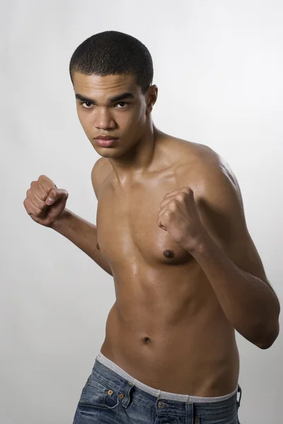 Jovem lutador — Fotografia de Stock