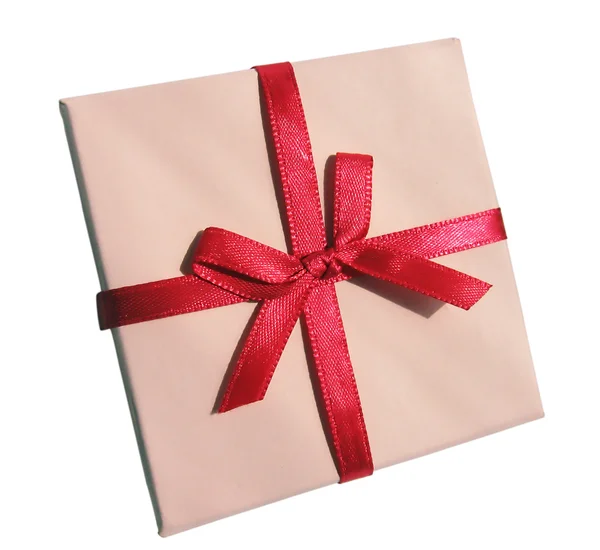 Roze geschenkdoos — Stockfoto