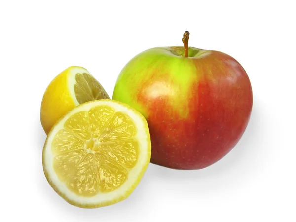 Яблоко и лимон — стоковое фото