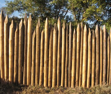 Fence; palisade clipart