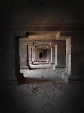 Ancient cave temple clipart
