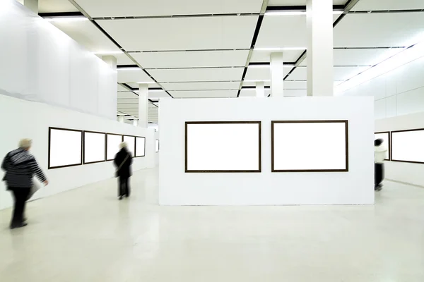 Silhouette nel museo — Foto Stock