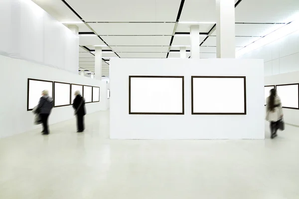 Silhouette nel museo — Foto Stock
