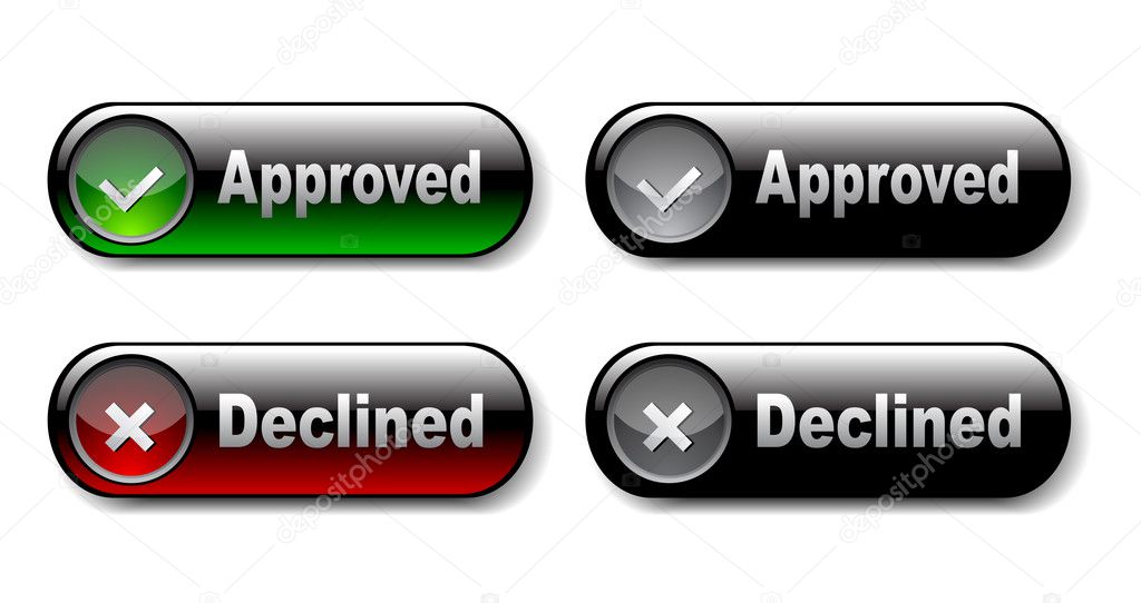 Download Validation and rejection icons — Stock Vector © Heizel ...