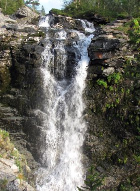 Falls in the Khibiny mountains, Russia clipart