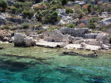 Sunken City Kekova, Antalya, Turkey clipart