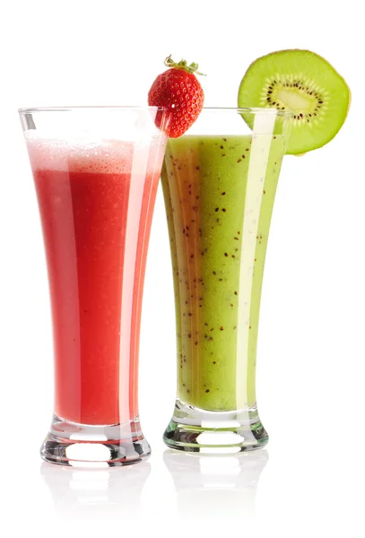 Strawberry & kiwi smoothie — Stockfoto