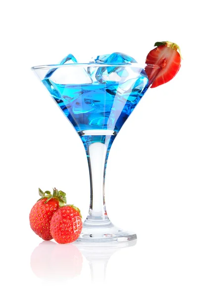 Синий коктейль Кюрасао — стоковое фото