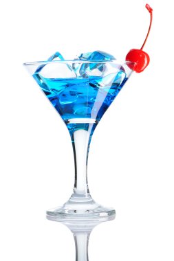 Blue Curacao cocktail clipart