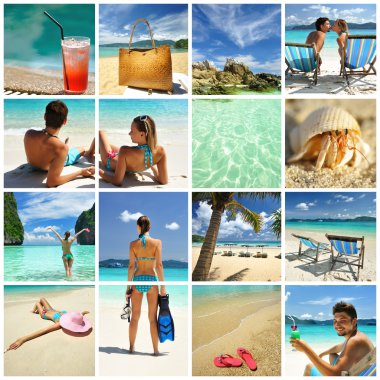 Resort collage clipart