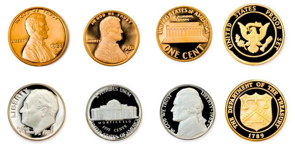 Collezione di monete — Foto Stock
