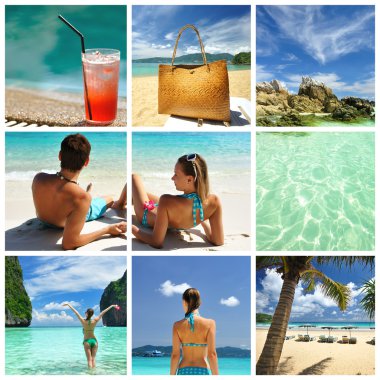 Resort collage clipart