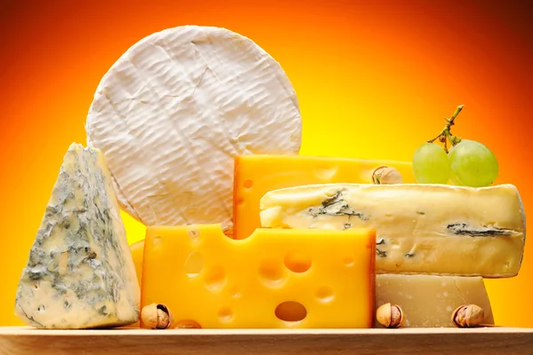 Διάφορα είδη τυριών — Φωτογραφία Αρχείου