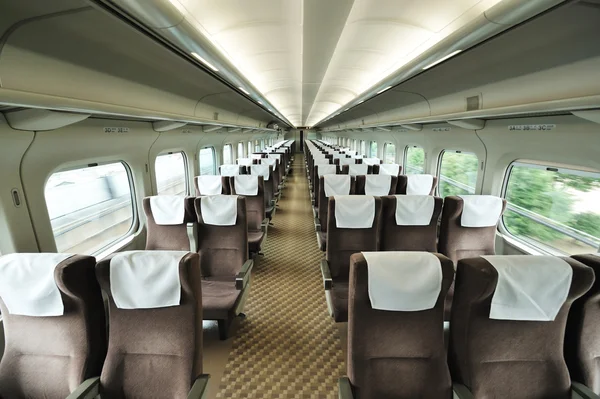 Autositz im Zug — Stockfoto