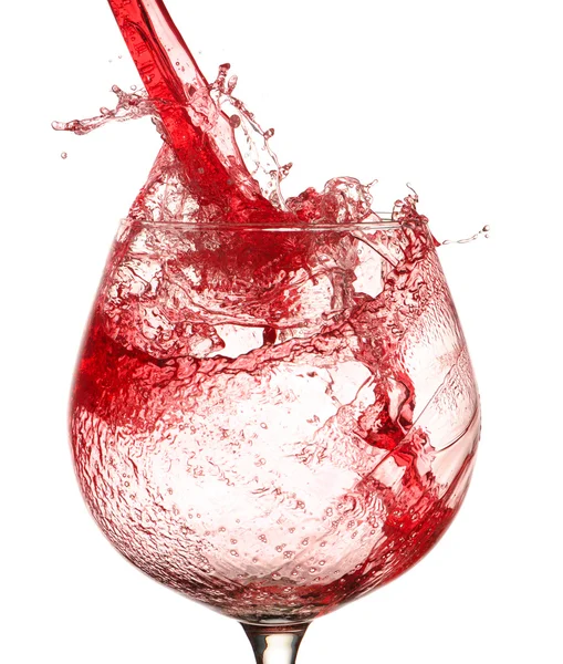 Splashing wine — Stock Photo, Image