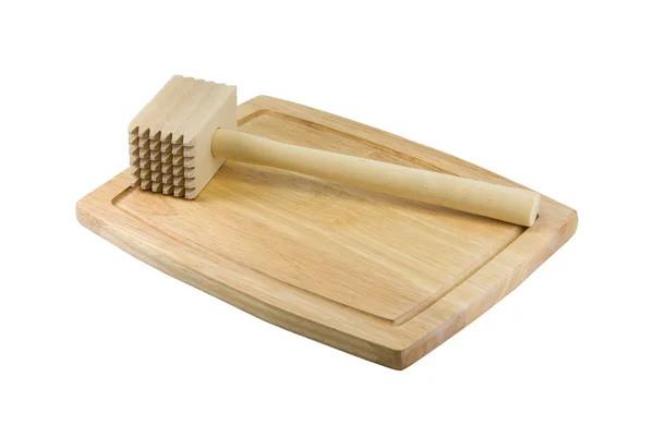 Kitchen Hammer On Chopping Board — Stock Photo, Image