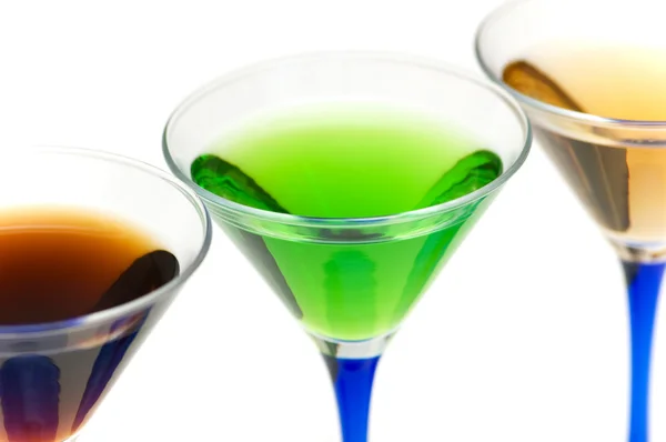 Nahaufnahme eines grünen Cocktails — Stockfoto