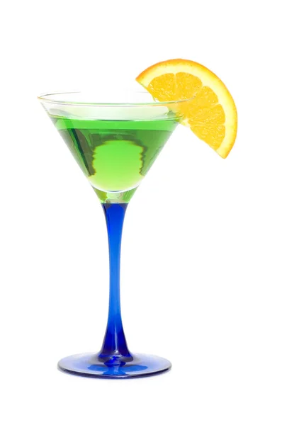 Zelený koktejl, samostatný — Stock fotografie