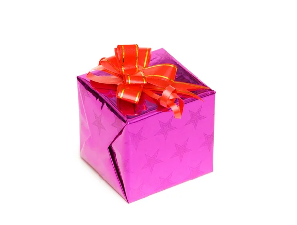 Gift box isolated on the white — Stock Photo, Image