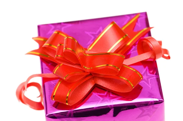 Close up della confezione regalo isolata — Foto Stock