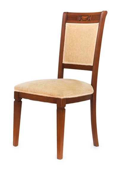 Ahşap kol sandalye izole — Stok fotoğraf