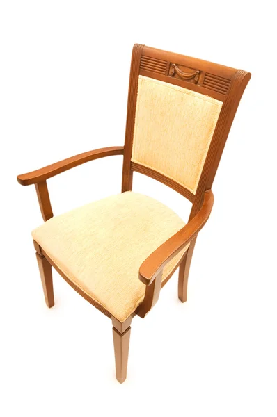 Дерев'яне крісло для рук ізольовано — стокове фото