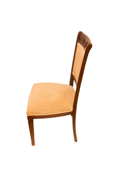 Ξύλινη καρέκλα απομονωμένη στο λευκό — Φωτογραφία Αρχείου