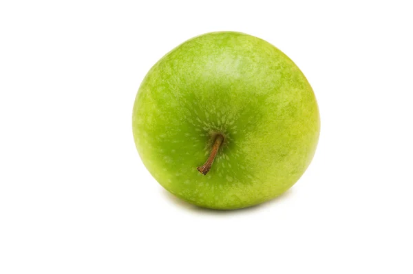Green apple isolated on the white — Stock Photo, Image
