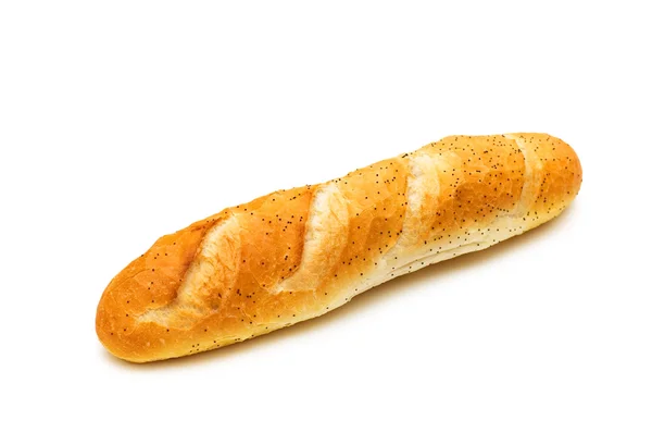 French baguette isolated on the white — Stock Photo, Image
