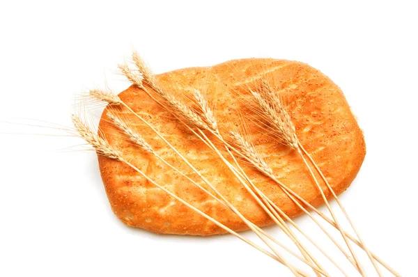 Hojas de pan y trigo aisladas —  Fotos de Stock