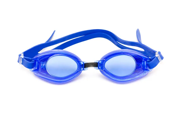 Óculos de natação isolados no branco — Fotografia de Stock