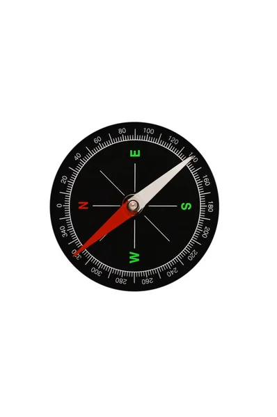 Oude kompas geïsoleerd op de witte — Stockfoto