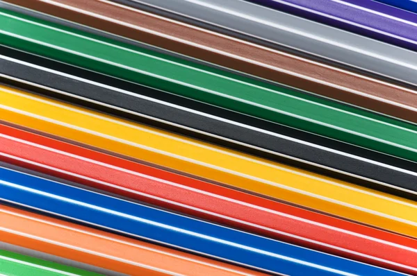 Primo piano di matite di vari colori — Foto Stock