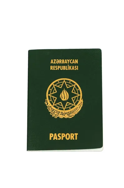 Paszport Azerbejdżanu na białym tle — Zdjęcie stockowe