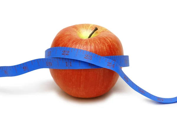 Ter illustratie op dieet zijn concept van Apple — Stockfoto
