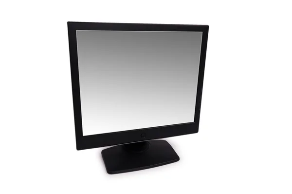 Monitor LCD nero isolato — Foto Stock