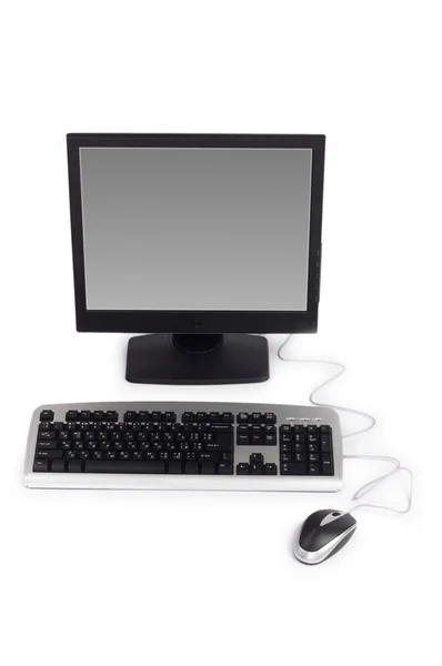 Komputer pribadi diisolasi pada warna putih — Stok Foto