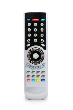 Remote control isolated on the white clipart