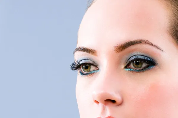 Close up of face with makeup — Stock Photo, Image