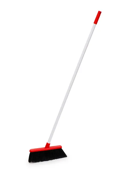 청소용 브러시는 흰색 절연 — 스톡 사진