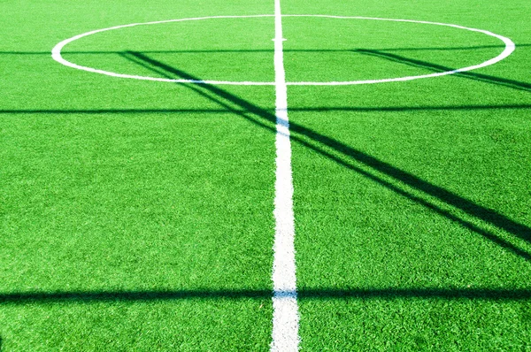 Fußballplatz am hellen Tag — Stockfoto