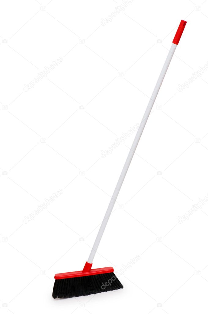 Cleaning brush isolated on the white