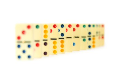 renkli Domino izole