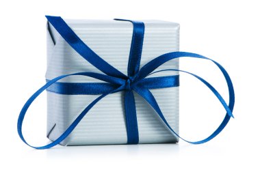 Gift box isolated on the white clipart