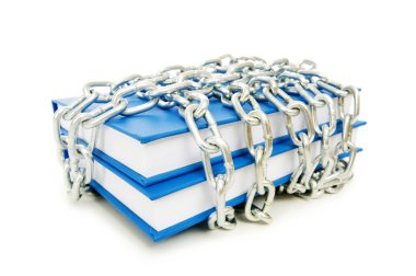 Censorship concept with books clipart