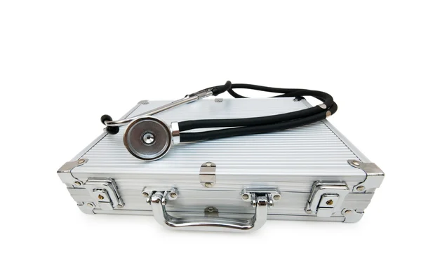 Stetoscopio e caso isolato — Foto Stock