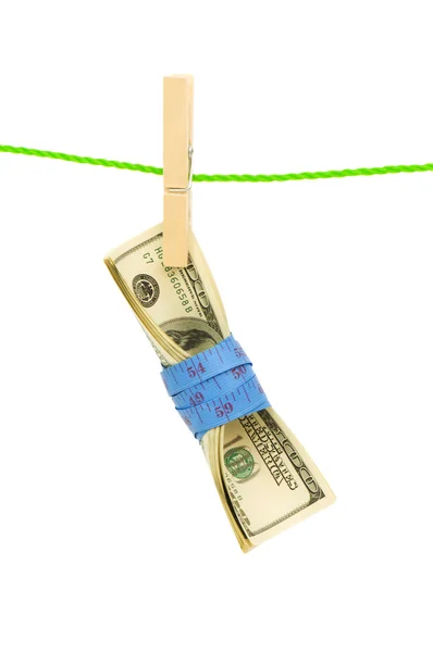 ドルと金マネーロンダ リングの概念 — ストック写真