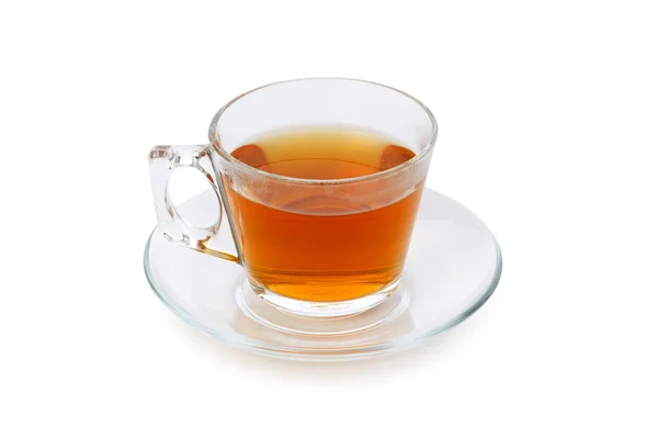 Φλιτζάνι τσάι απομονωμένη στο λευκό — Φωτογραφία Αρχείου